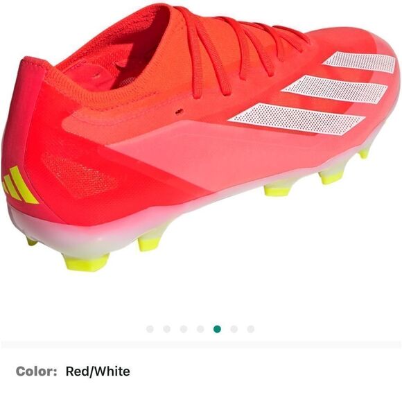 Adidas X Crazyfast FxG Red and White Women's Soccer Cleats sz 7 - Picture 3 of 11